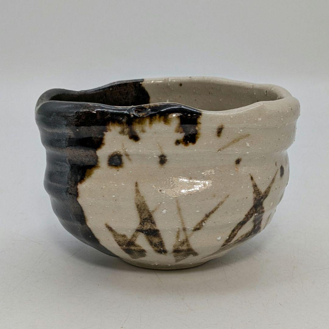 加藤仁 黒茶盌 共箱 織部焼 美濃焼 瀬戸焼 抹茶碗 抹茶茶碗 茶道具 茶器食器