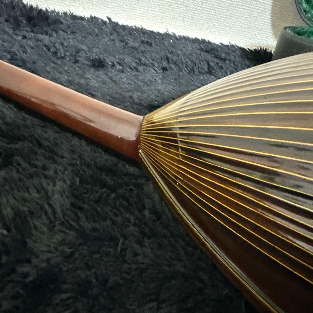 レア 高級 SUZUKI MD-6 マンドラ 弦楽器 リブ彫り ハードケース付き