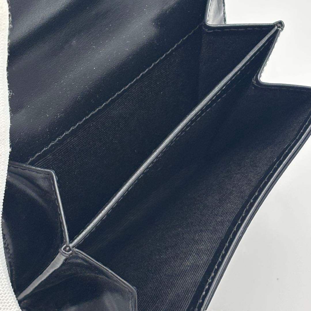 【美品】PRADA プラダ レザー×ナイロン 小銭入れ 財布 ブラック