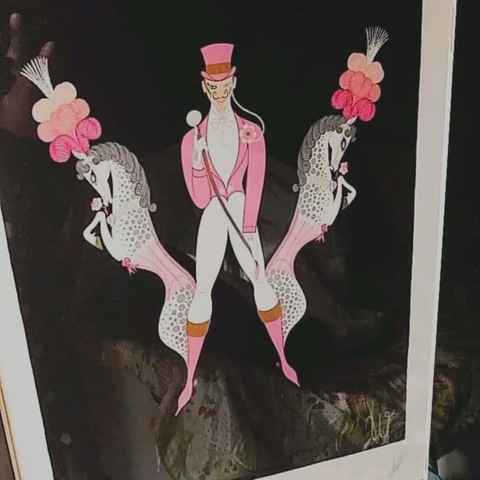 ❣️美術品#エルテ・アルファベットシリーズW(ダブル)#最後のリトグラフ#AP版