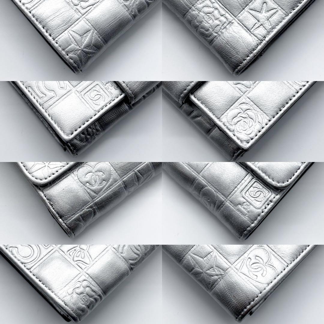 美品✨】シャネル 財布 アイコンライン Wホック 二つ折 SV - メルカリ