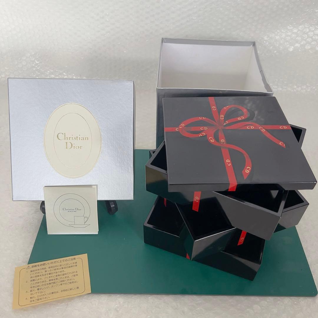 Christian Dior　ノベルティ三段重　重箱　おせち器　正月和食器 65