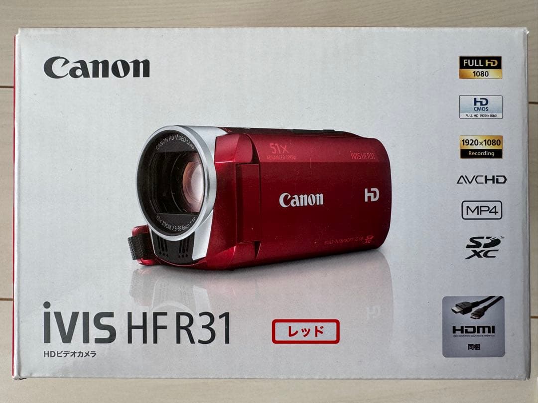 Canon iVIS HF R31 レッド　新品・未使用