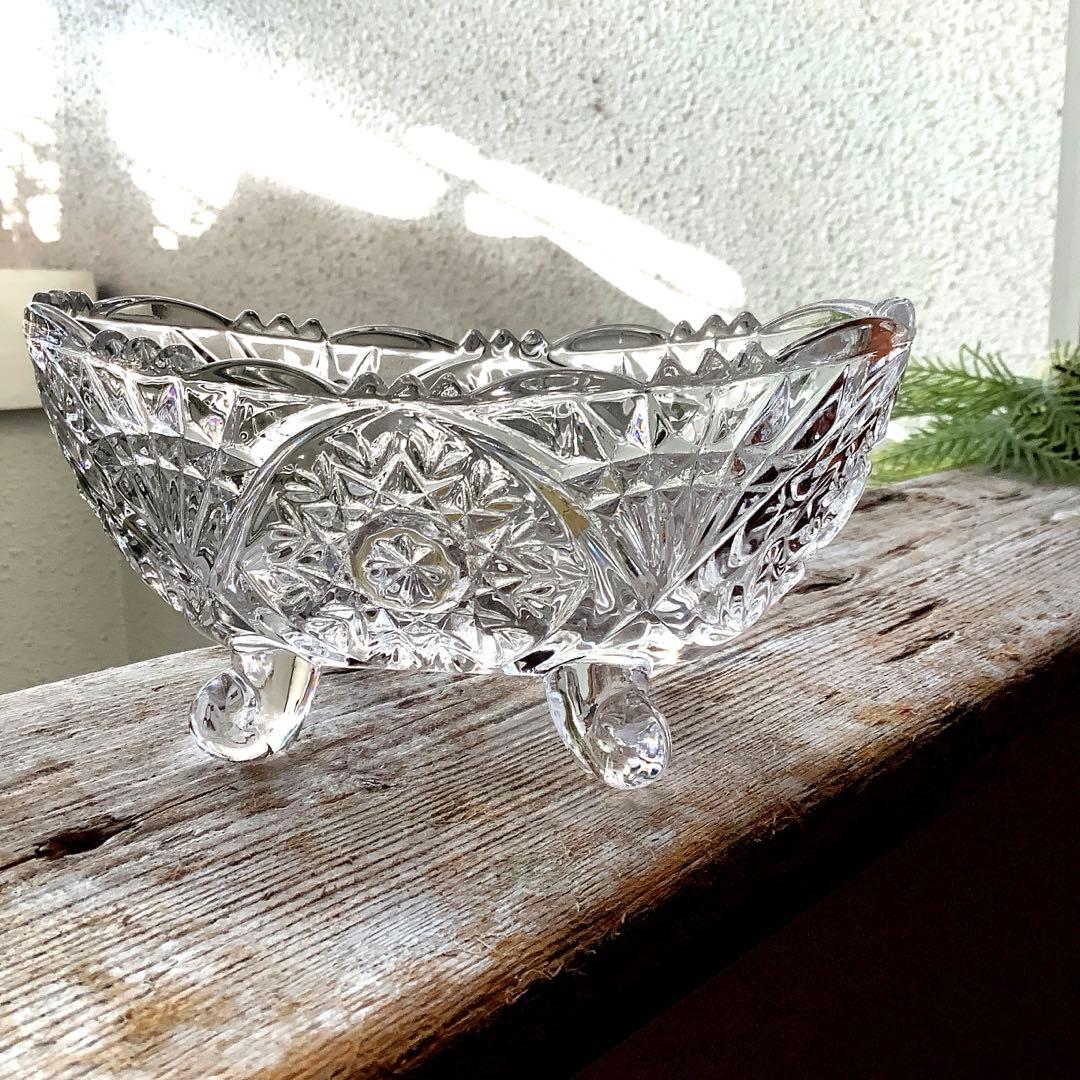 Anna Hutte/アンナヒュッテ クリスタルコンポート ヴィンテージ