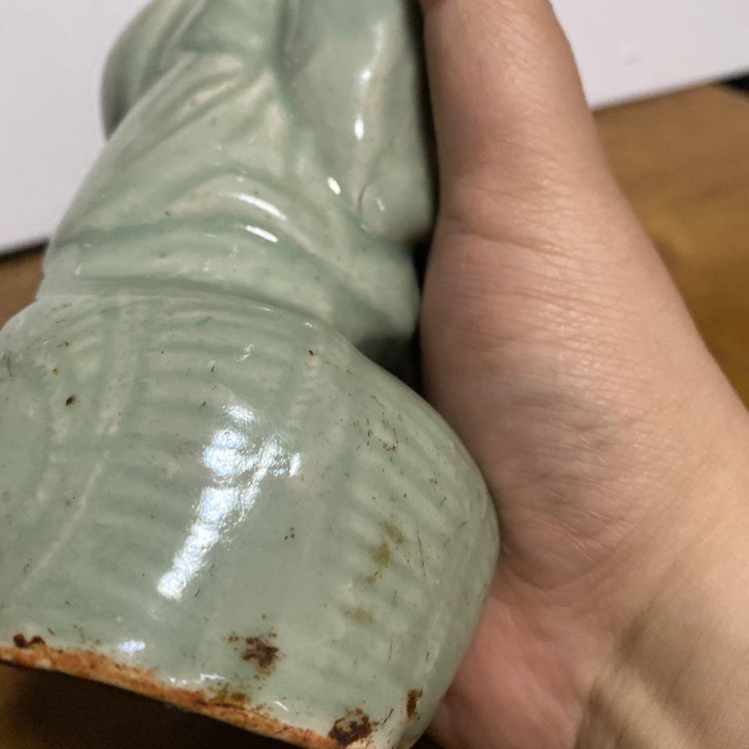 古伊万里青磁大黒天ふせ香炉 古伊万里青磁大黒天ふせ香炉 古伊万里青磁