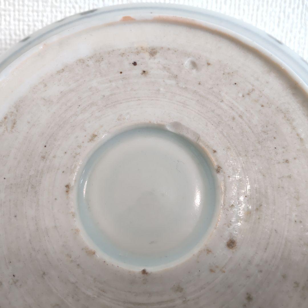 お値下げしました、5枚組　古伊万里　染付　花文　なます