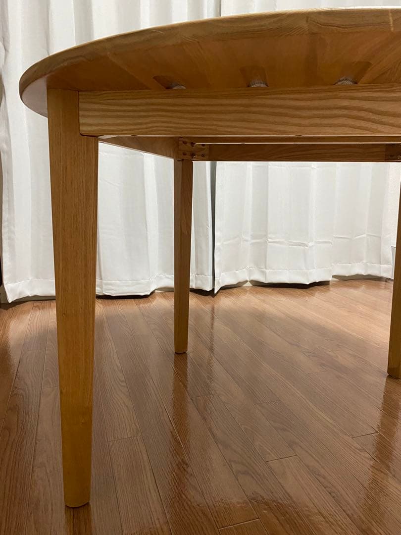 ダイニングテーブル 105cm ラウンド 円形　ナチュラル