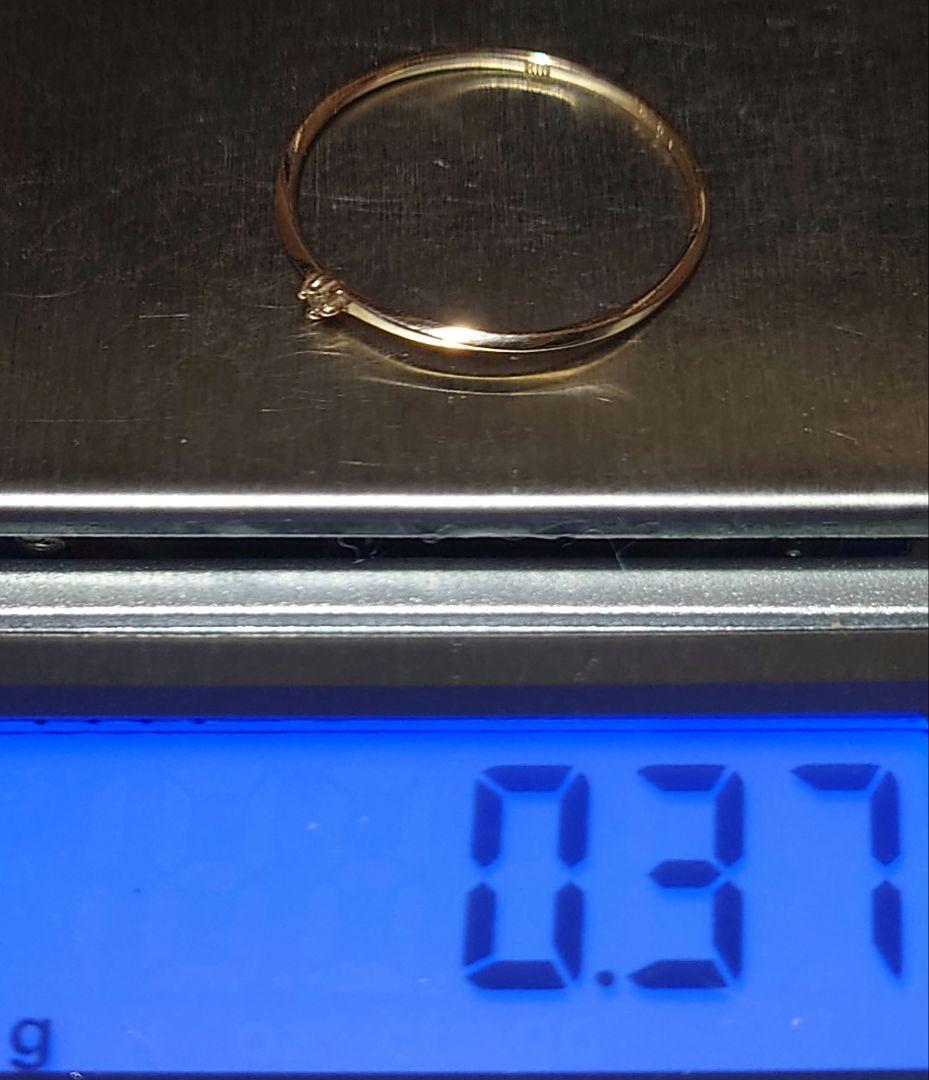 K10 12号 天然ダイヤ 指輪 リング ピンクゴールドピンキーリング