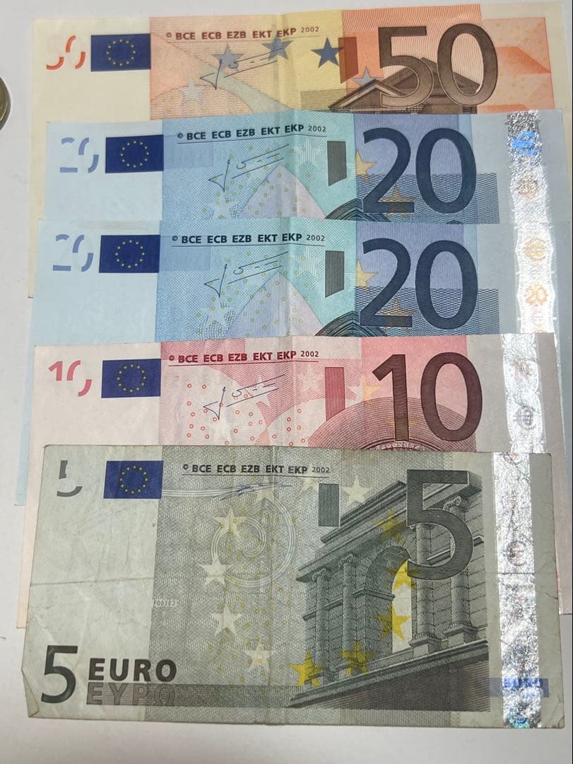 112.1ユーロ EU レート 外貨FX 紙幣 コイン 古銭 ヨーロッパ まとめ