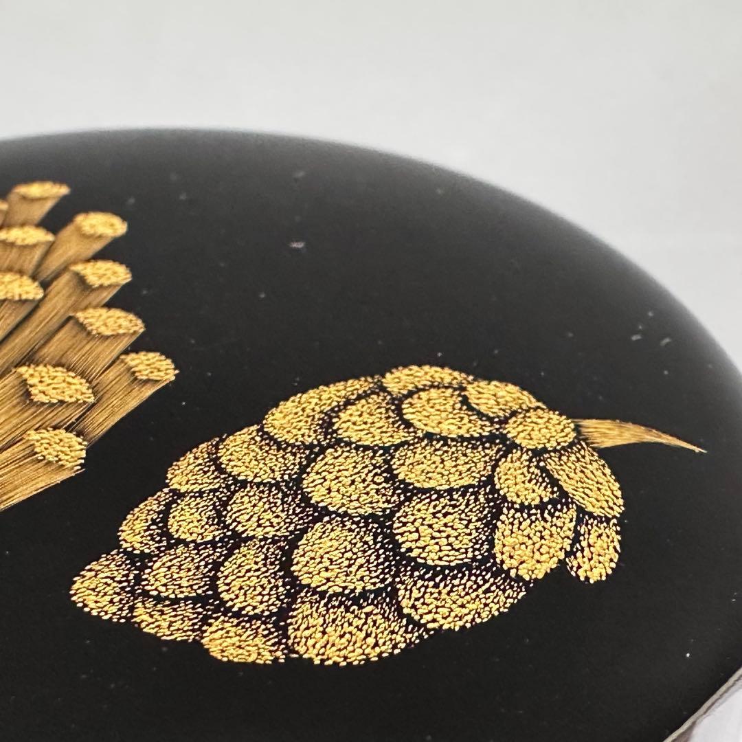 茶道具 輪島塗 沈金 松 中棗 谷内和子 共箱 石川県 漆芸 茶会 薄茶器