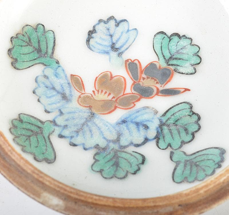 茶道具　九谷焼　蛙香合　時代箱　M　R4779