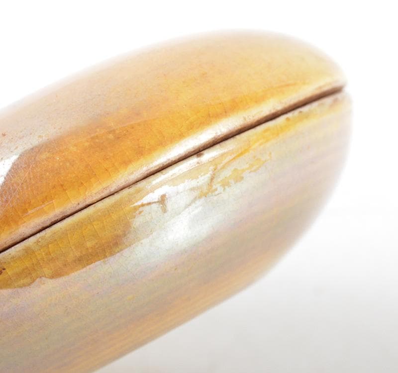 茶道具　九谷焼　蛙香合　時代箱　M　R4779