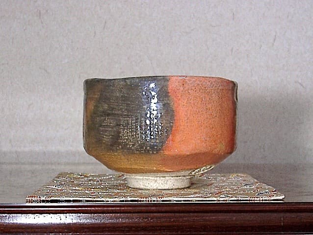 楽焼 小川長楽 作 黙雷老師直筆 西江水 在銘印 茶碗 無傷 保証 箱