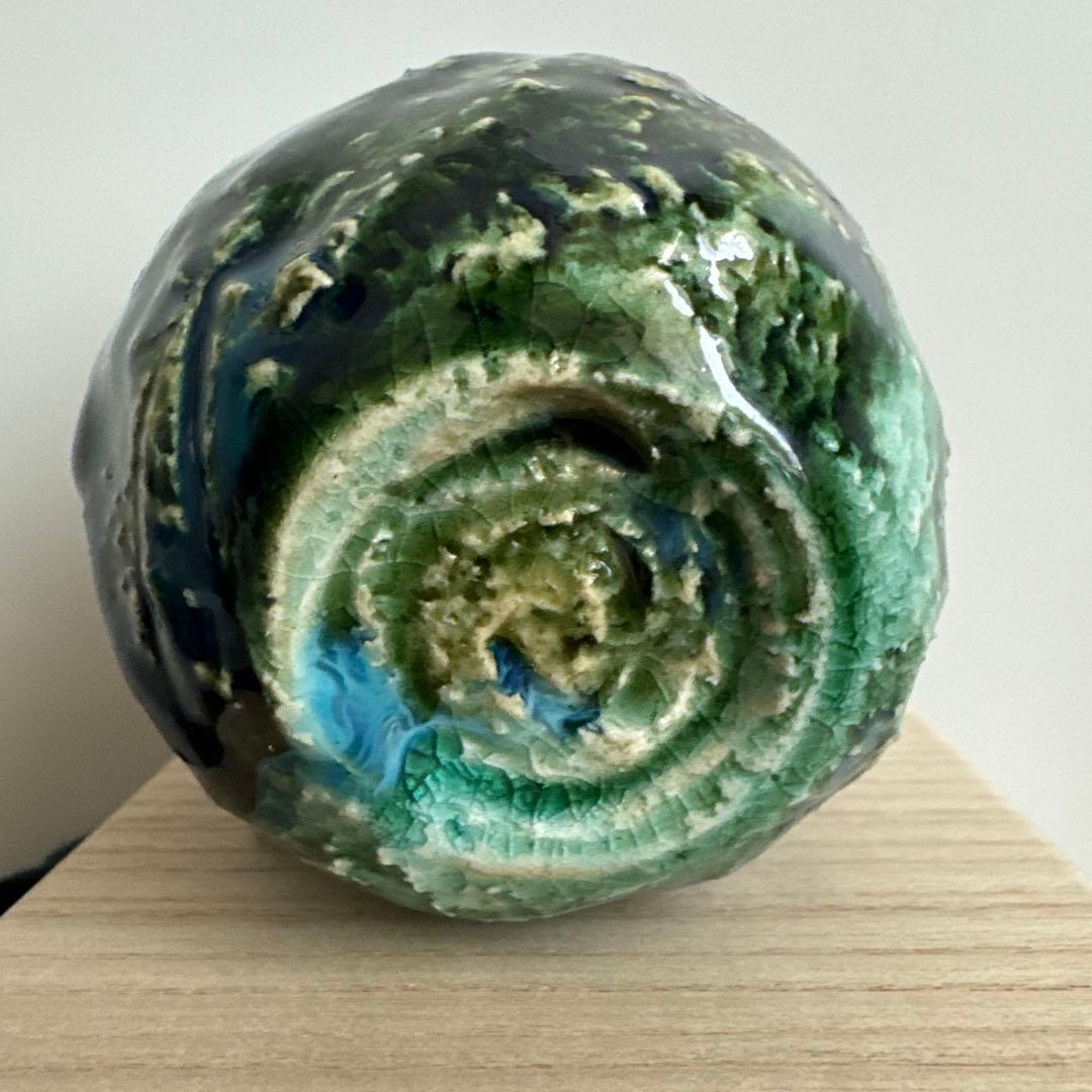 山口真人 織部 琳派 ぐい呑 陶芸 酒器 龍図