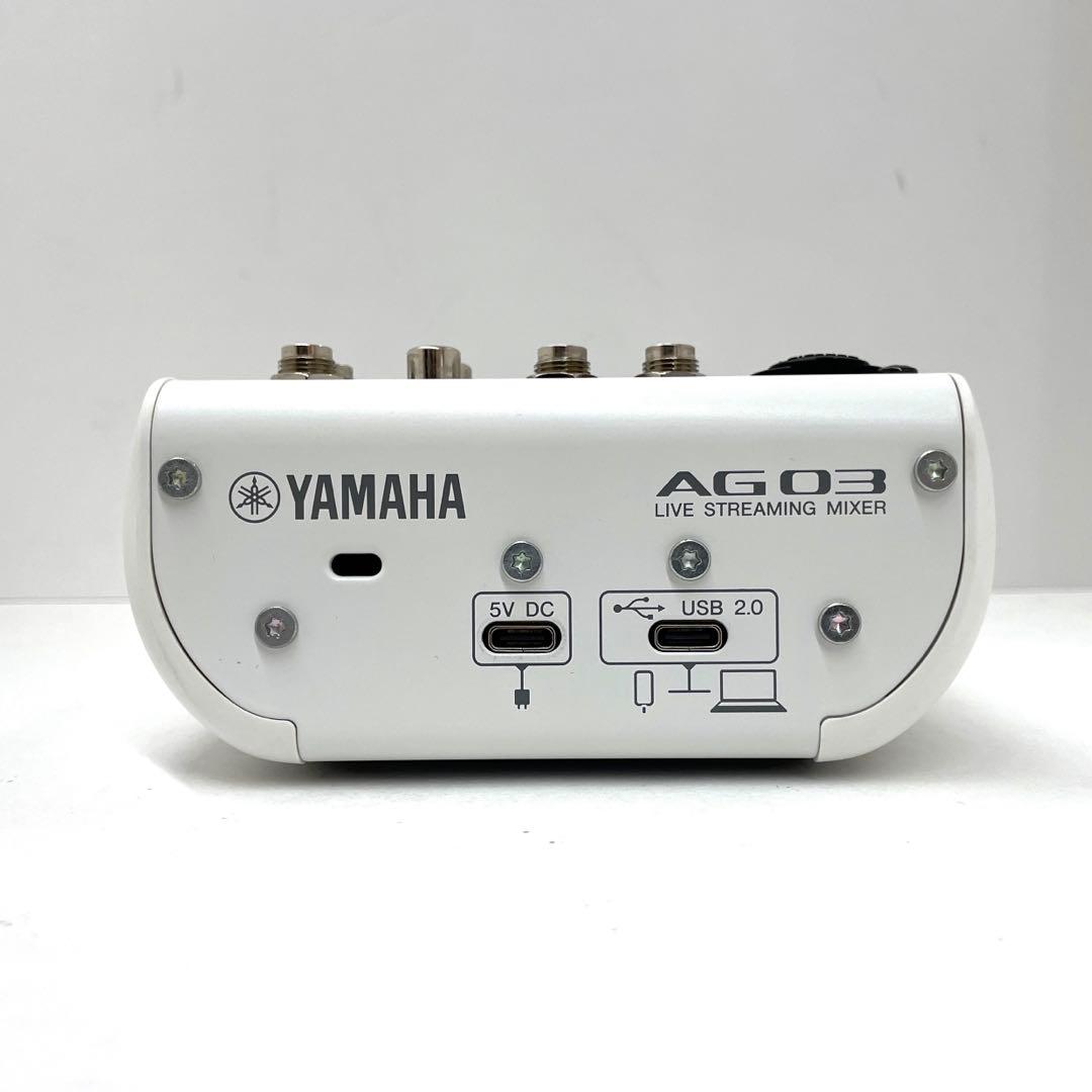 YAMAHA ライブストリーミングミキサー AG03MK2 ホワイト