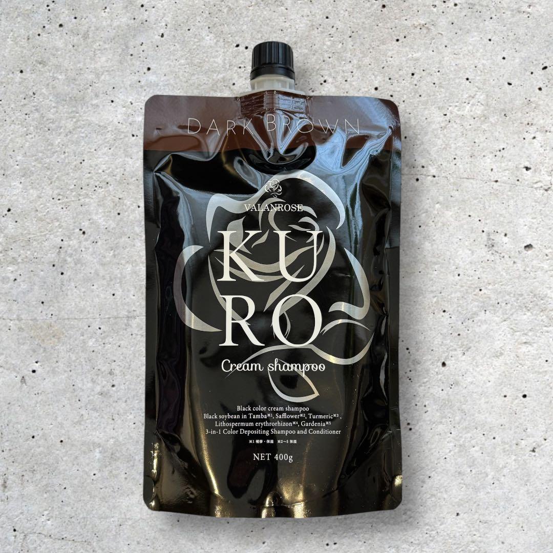 新品未開封】KUROクリームシャンプー ダークブラウン 400g - メルカリ