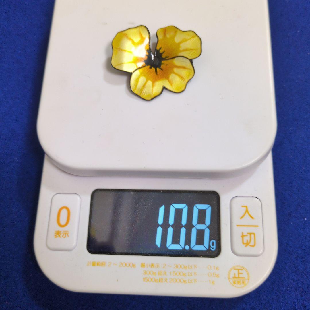 Y02 David Andersen 花型ブローチ 約4.5cm シルバー