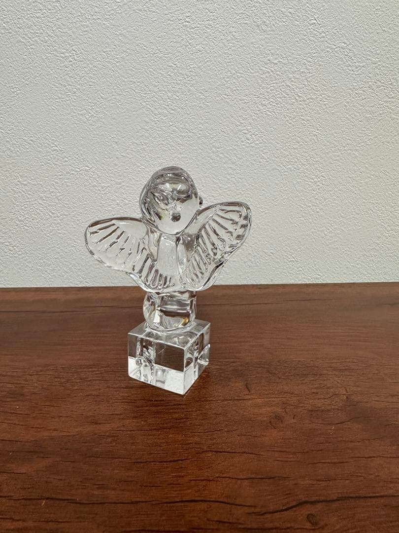 ☆美品☆バカラ 天使 オブジェ 透明感あふれるクリスタル置物 バカラ