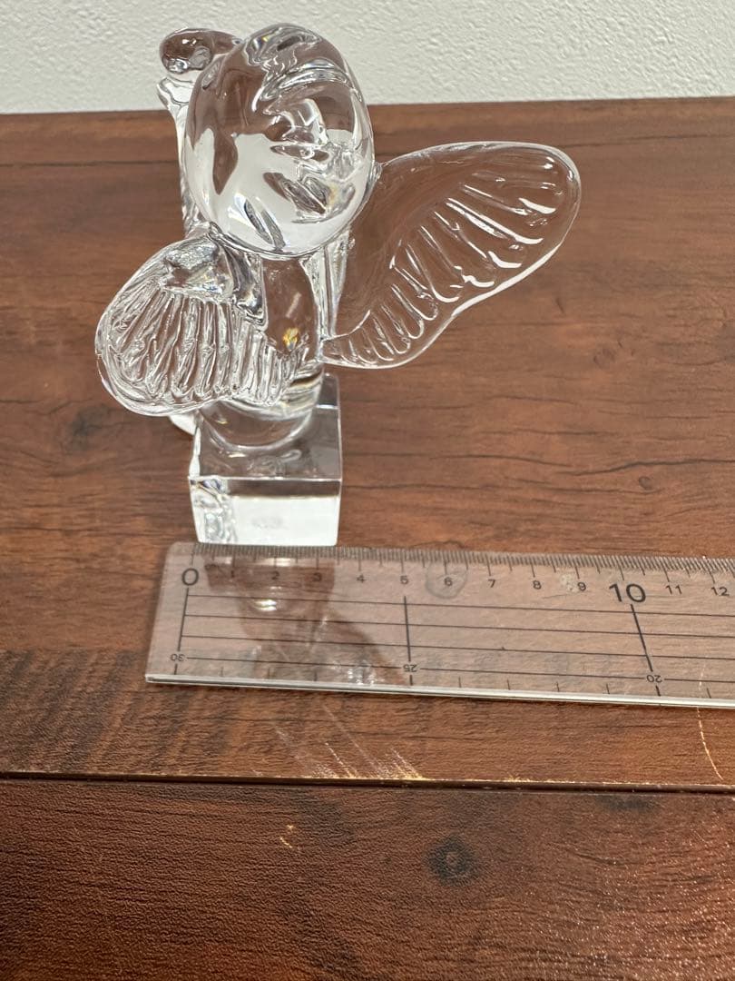 ☆美品☆バカラ 天使 オブジェ 透明感あふれるクリスタル置物