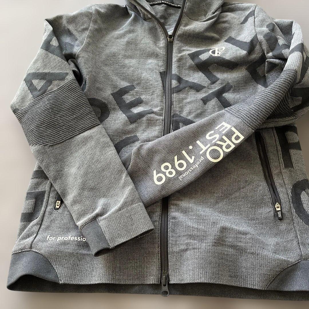 PEARLY GATES フード付きジャケット グレー