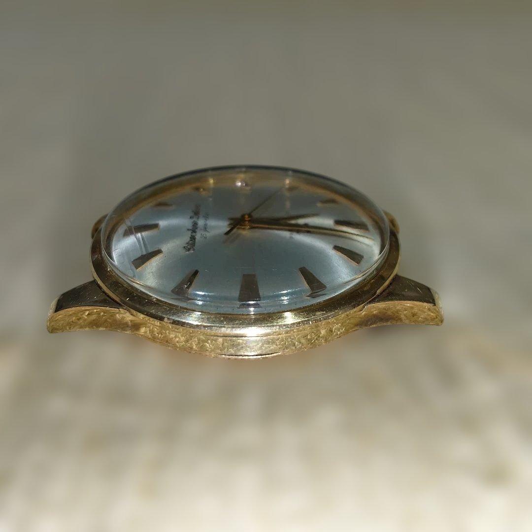 送料無料 シチズン スーパーデラックス25石 14K金張り 手巻き 稼働 ケース