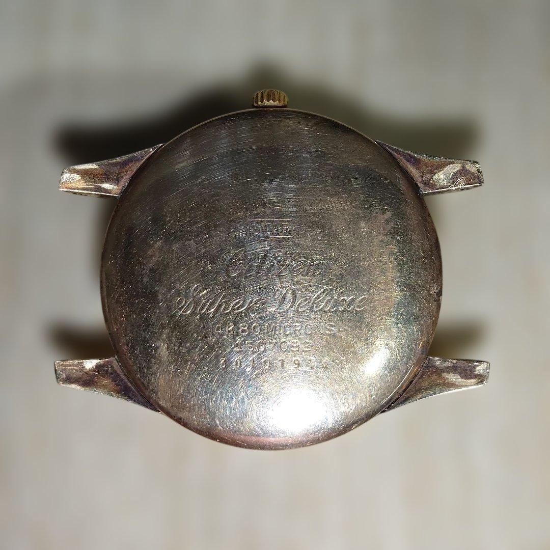 送料無料 シチズン スーパーデラックス25石 14K金張り 手巻き 稼働 ケース