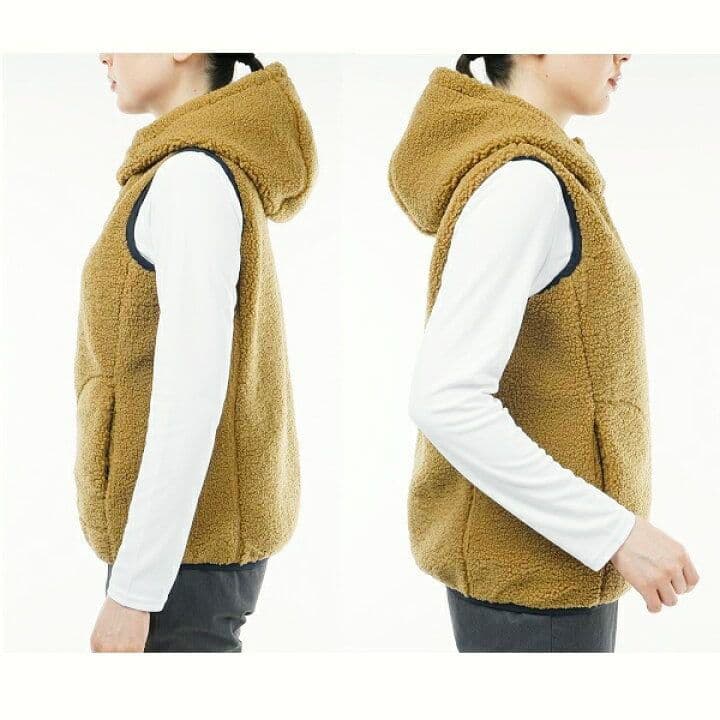   GOLF リバーシブルルボア フリースベスト