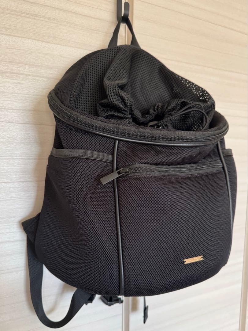 モンシェリ(mon cheri) 軽量メッシュ巾着リュック -BLACK / S