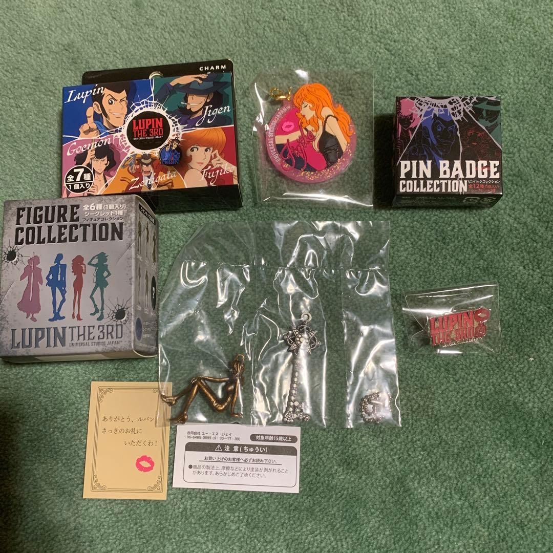 ルパン三世 USJ ピンバッジ チャーム フィギュアコレクション 峰不二子