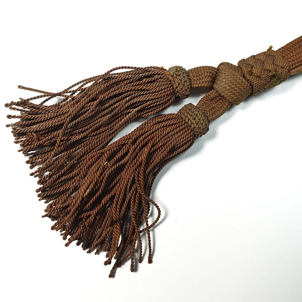 海軍太刀拵　旧日本軍　旭日大切羽　刀緒　軍刀拵　一環吊　全長96.5cm　海軍刀