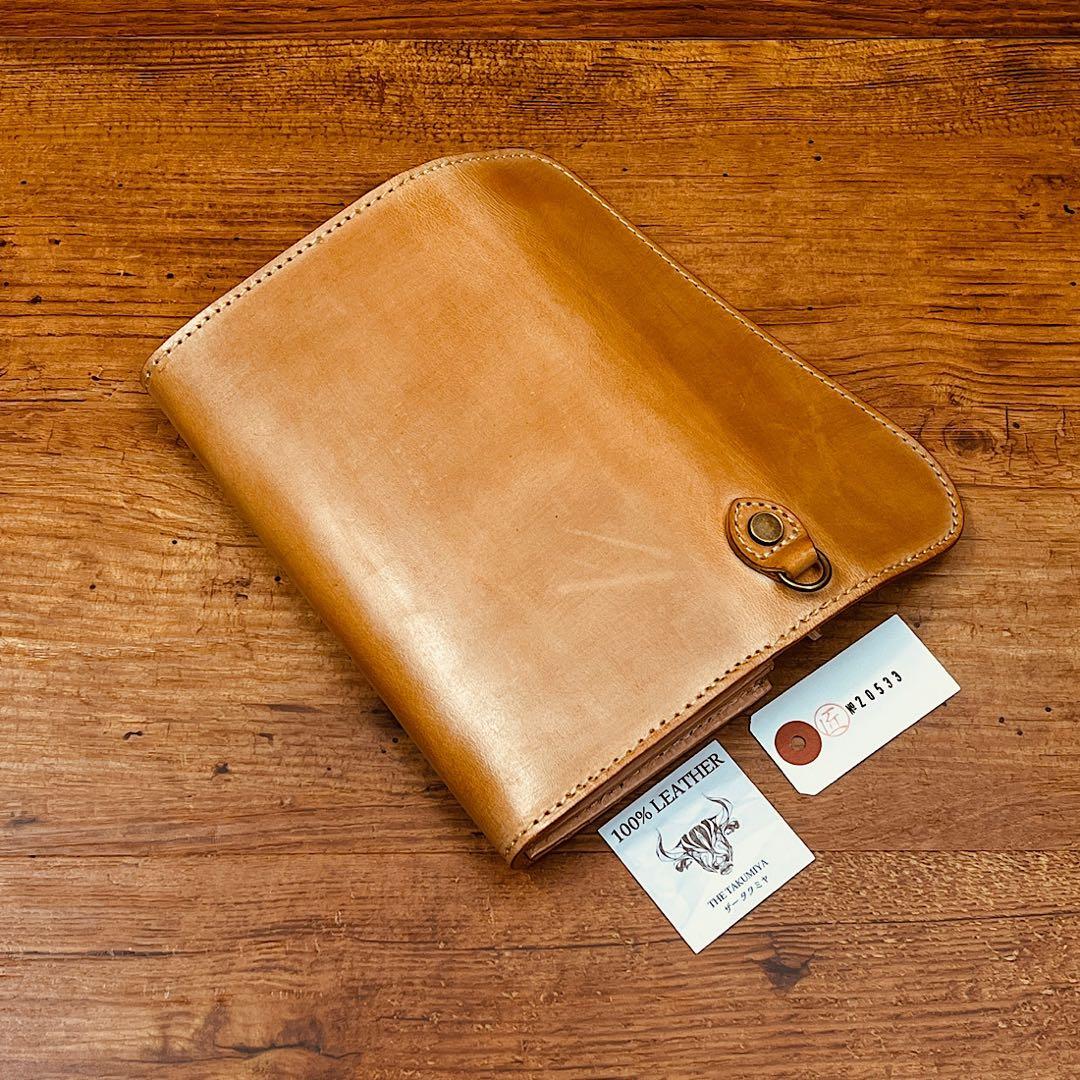 長財布 本革 ブライドルレザー メンズ ヌメ革　ロングウォレット　栃木レザー