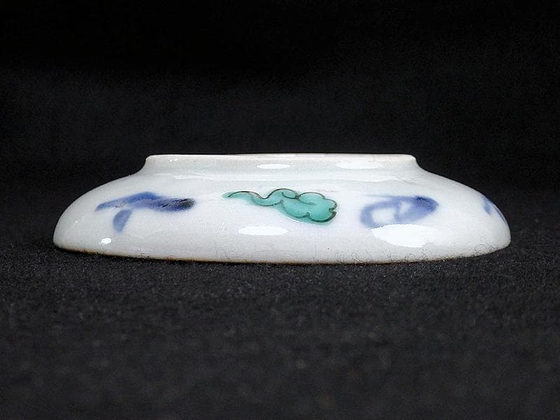 古伊万里 色絵 鳳凰に芭蕉葉の図 手塩皿 5枚 C193AS-VVu