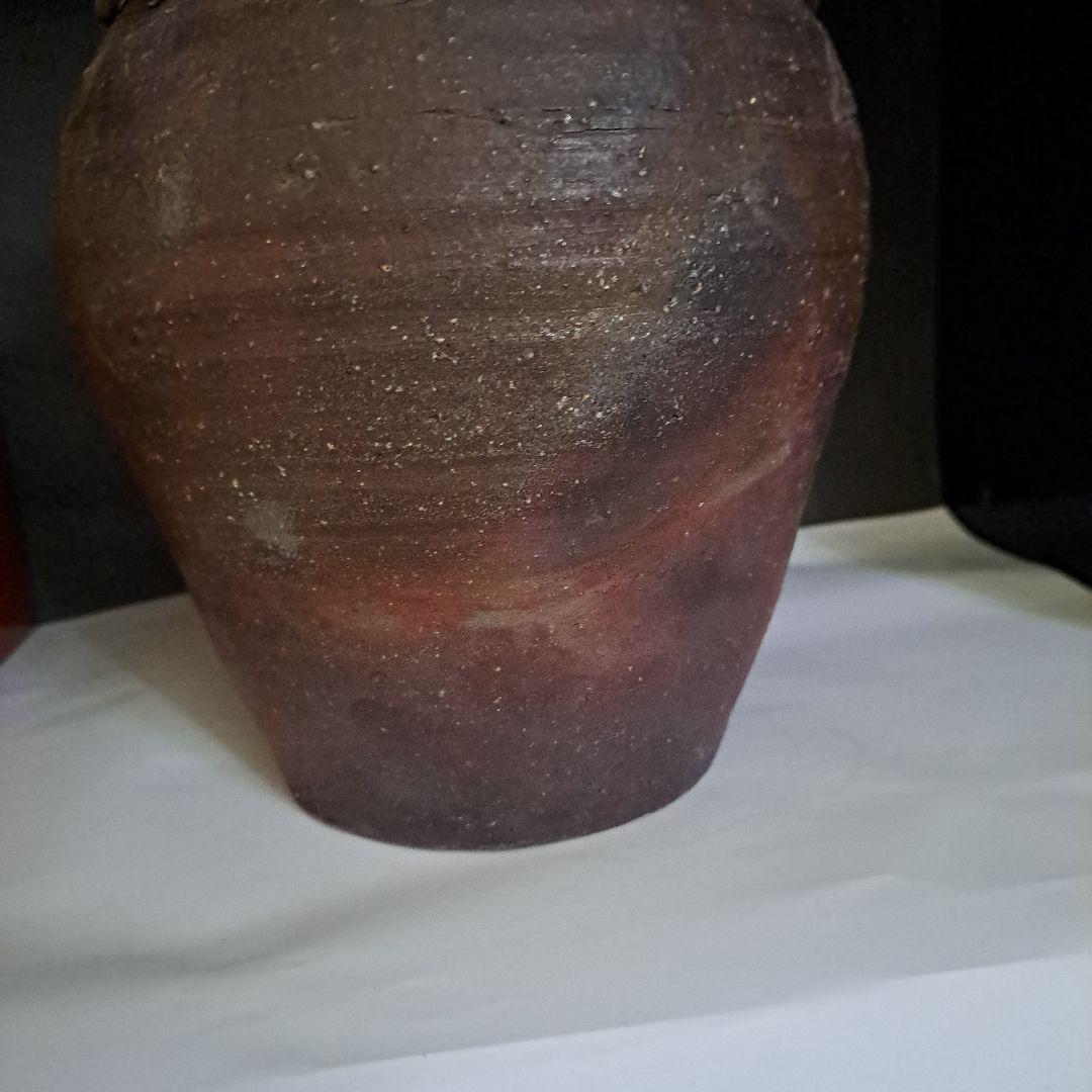 KaZe3456様専用 茶道道 桃山時代 古備前焼 茶壺 3耳壺 三角刻印