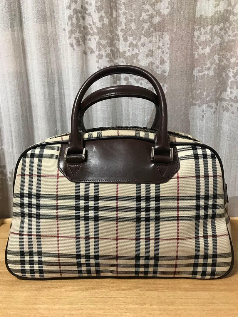 BURBERRY チェック柄 ボストンバッグ