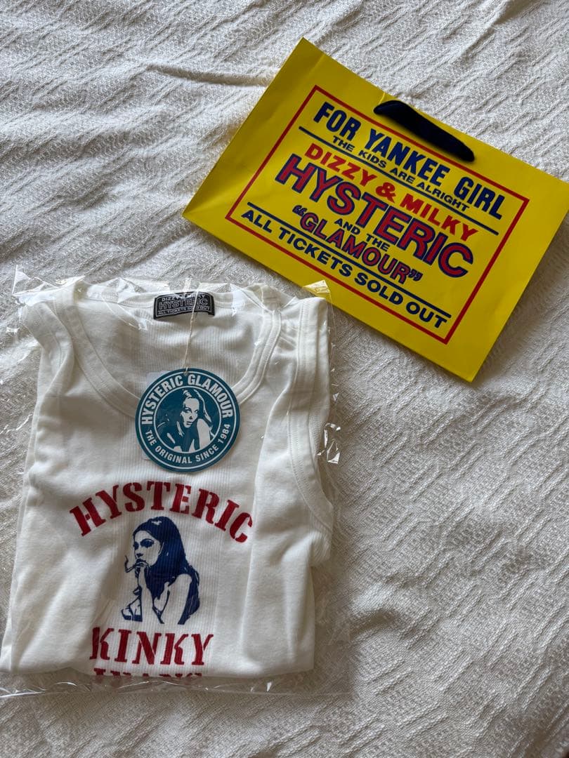 HYSTERIC GLAMOUR HYS KINKY JEANS タンクトップ白