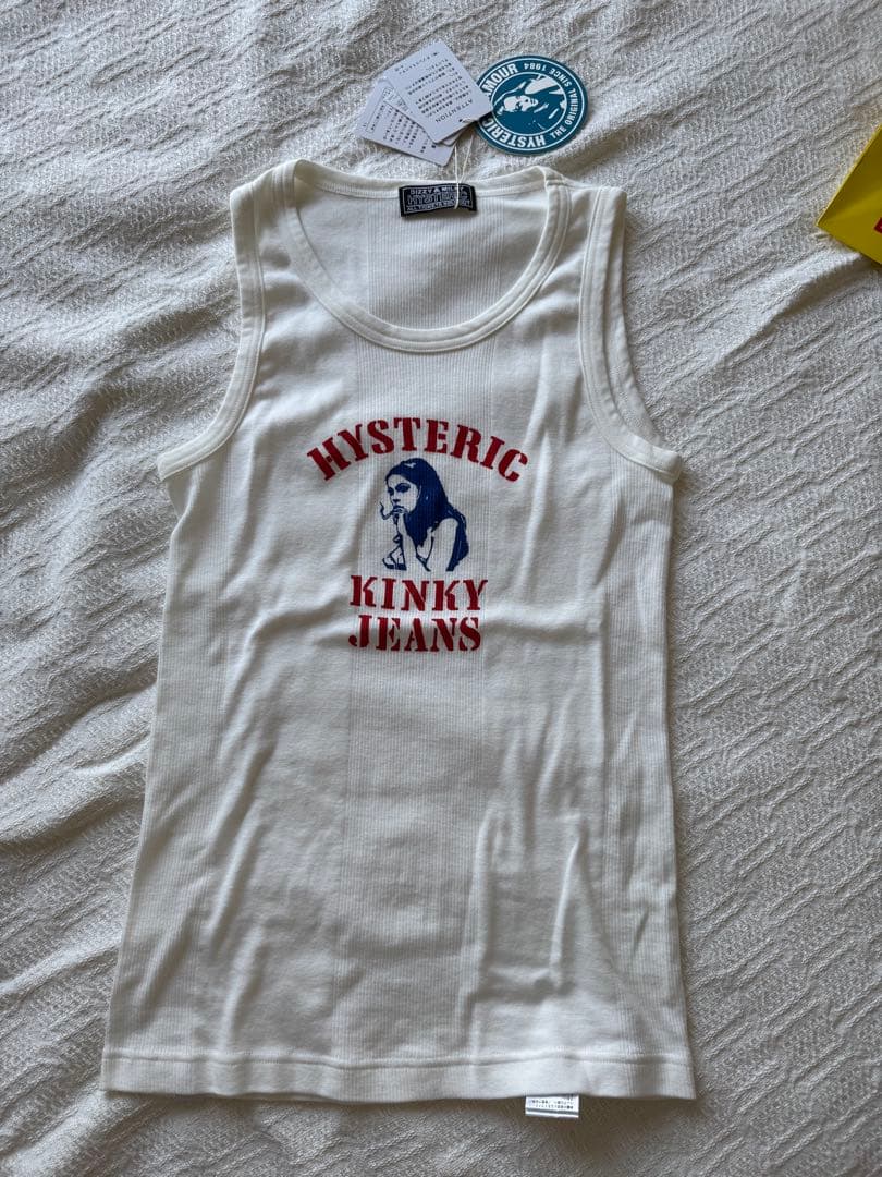 HYSTERIC GLAMOUR HYS KINKY JEANS タンクトップ白