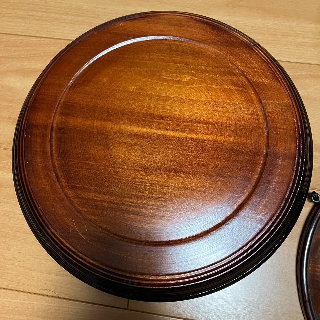 烏城彫　盆　鏡　5点セット