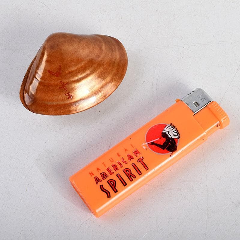 茶道具　輪島塗　江尻玄舟作　金蒔絵　蛤　香合　共箱　V　8832