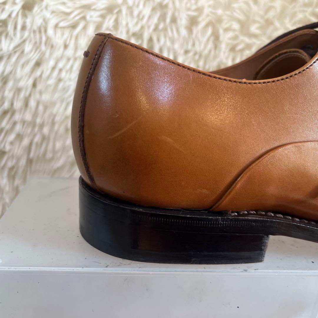 新品同様　ジョージ コックス バーガンディ プレーントゥ 25.5cm