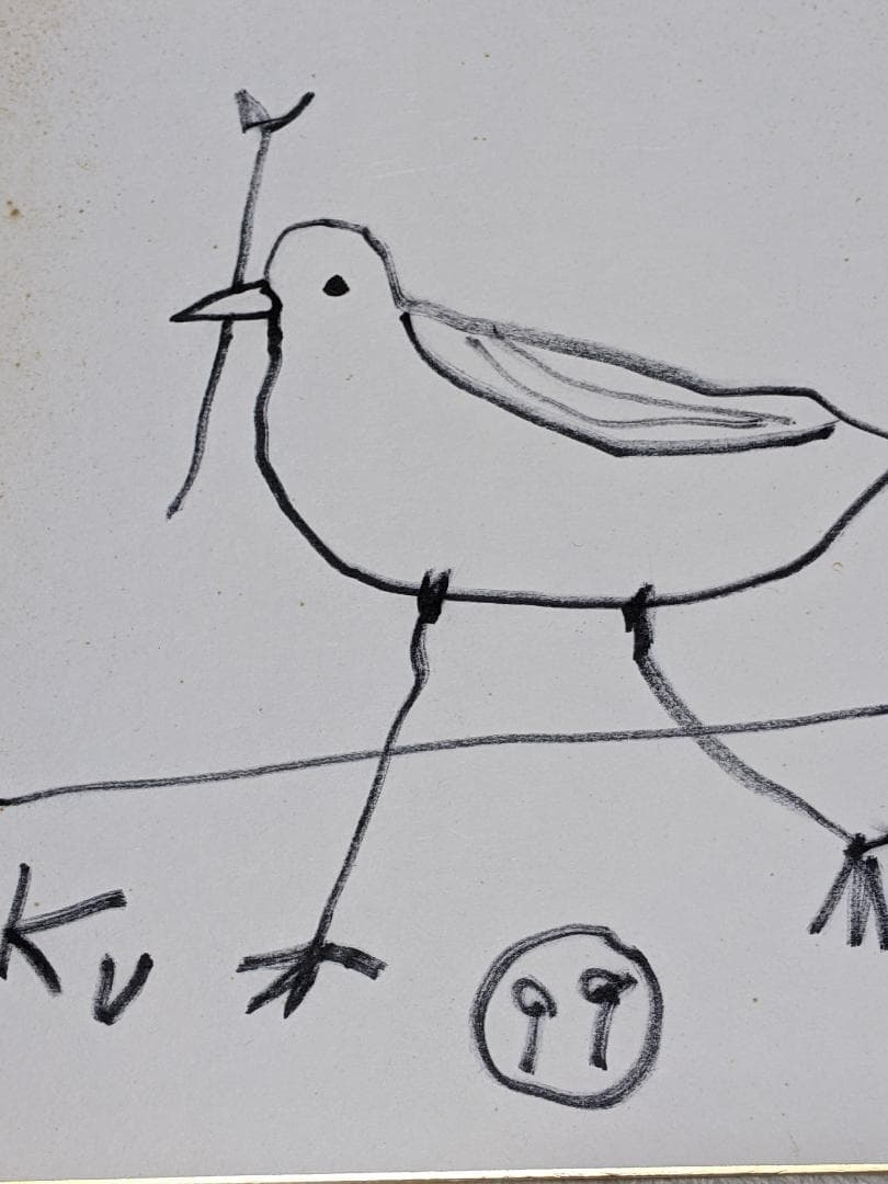 黒田征太郎 直筆画色紙