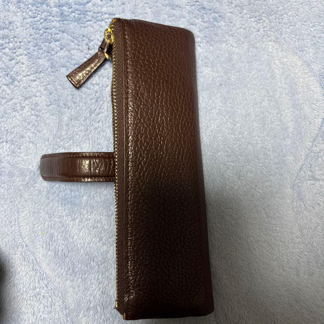 cカンパニー　　ルポペンケース　　ダークブラウン