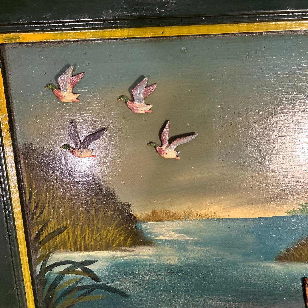 アンティーク ハンティング シーズン 看板 雑貨 フレーム 木製 ヴィンテー