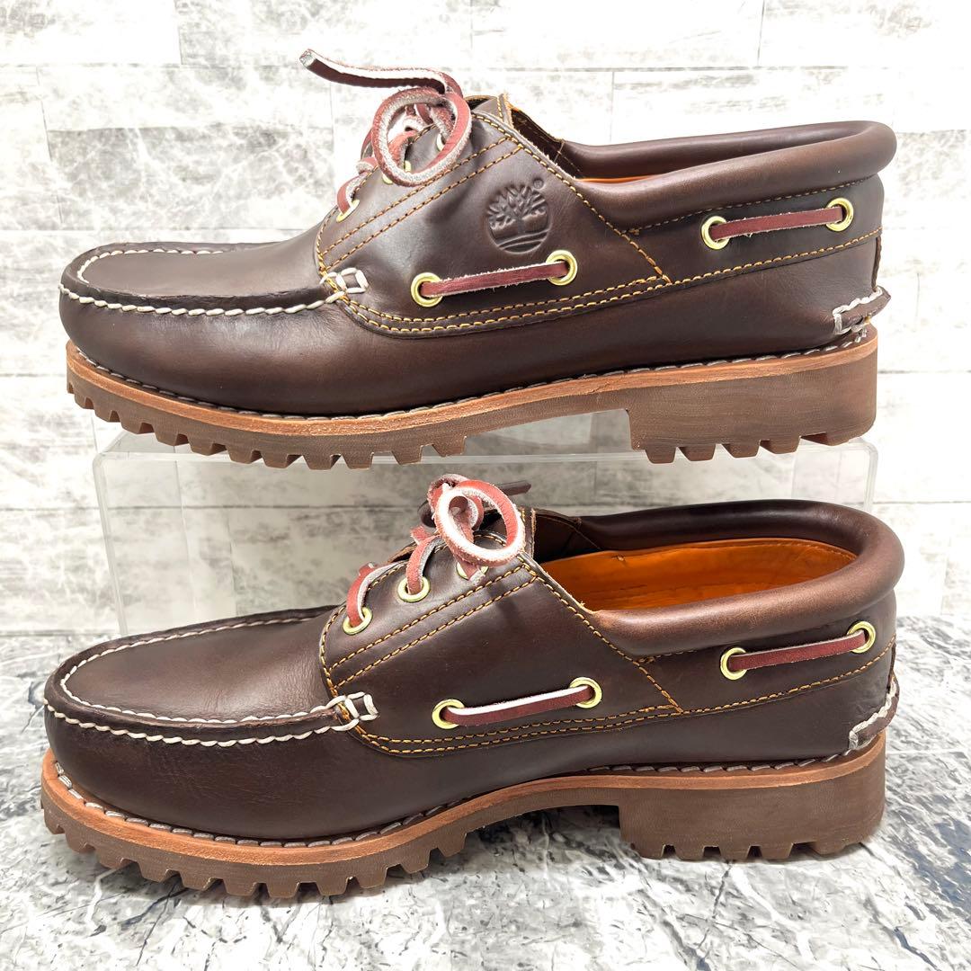 美品✨ ティンバーランド スリーアイ デッキシューズ ブラウン 26.5cm