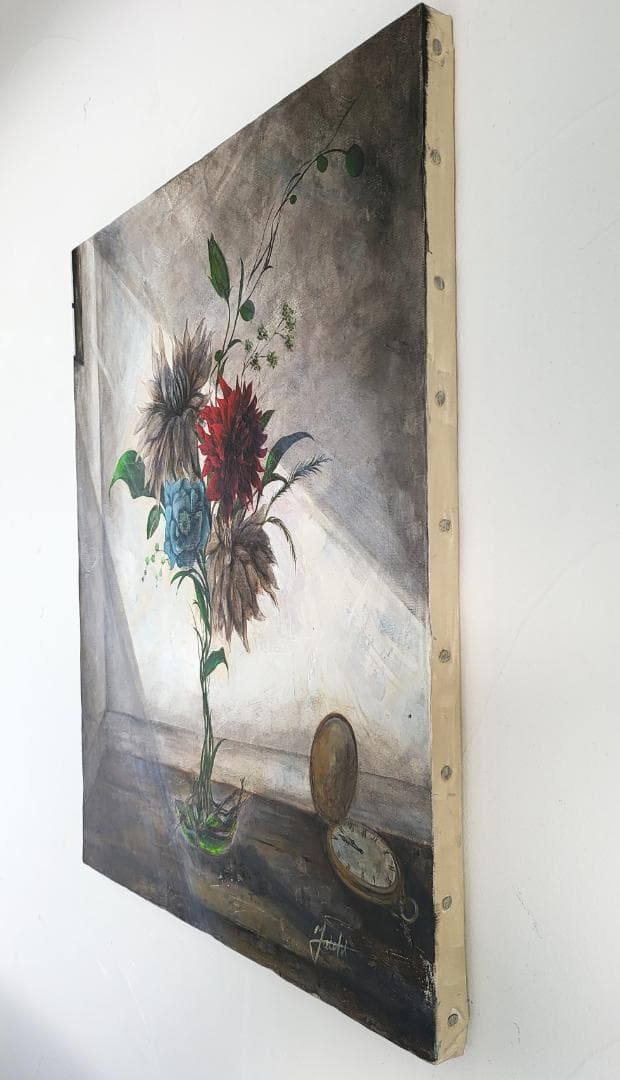 生命の受容 / モダン画 キャンバス 46×38㎝ F8 原画限り おしゃれ