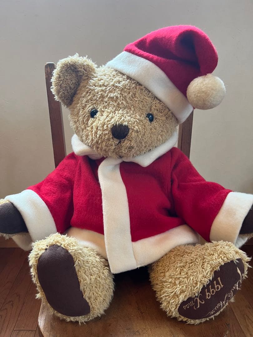 ピンクハウス サンタクロースの服を着たクマぬいぐるみ 1999年製