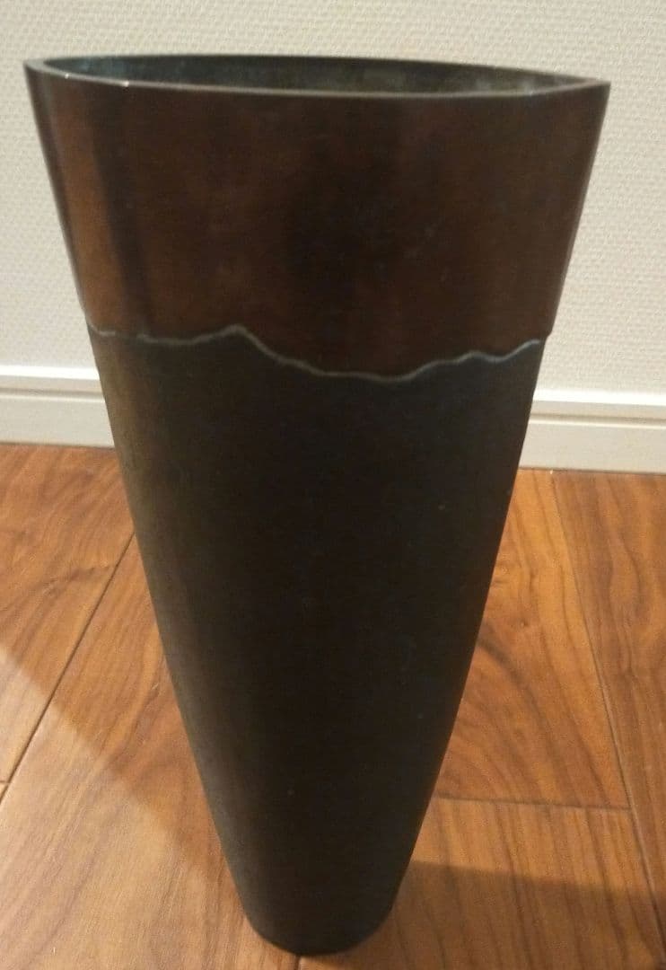 池坊 花器 唐金 花入 銅製 生花 金属工芸 華道具 いけばな フラワースタンド