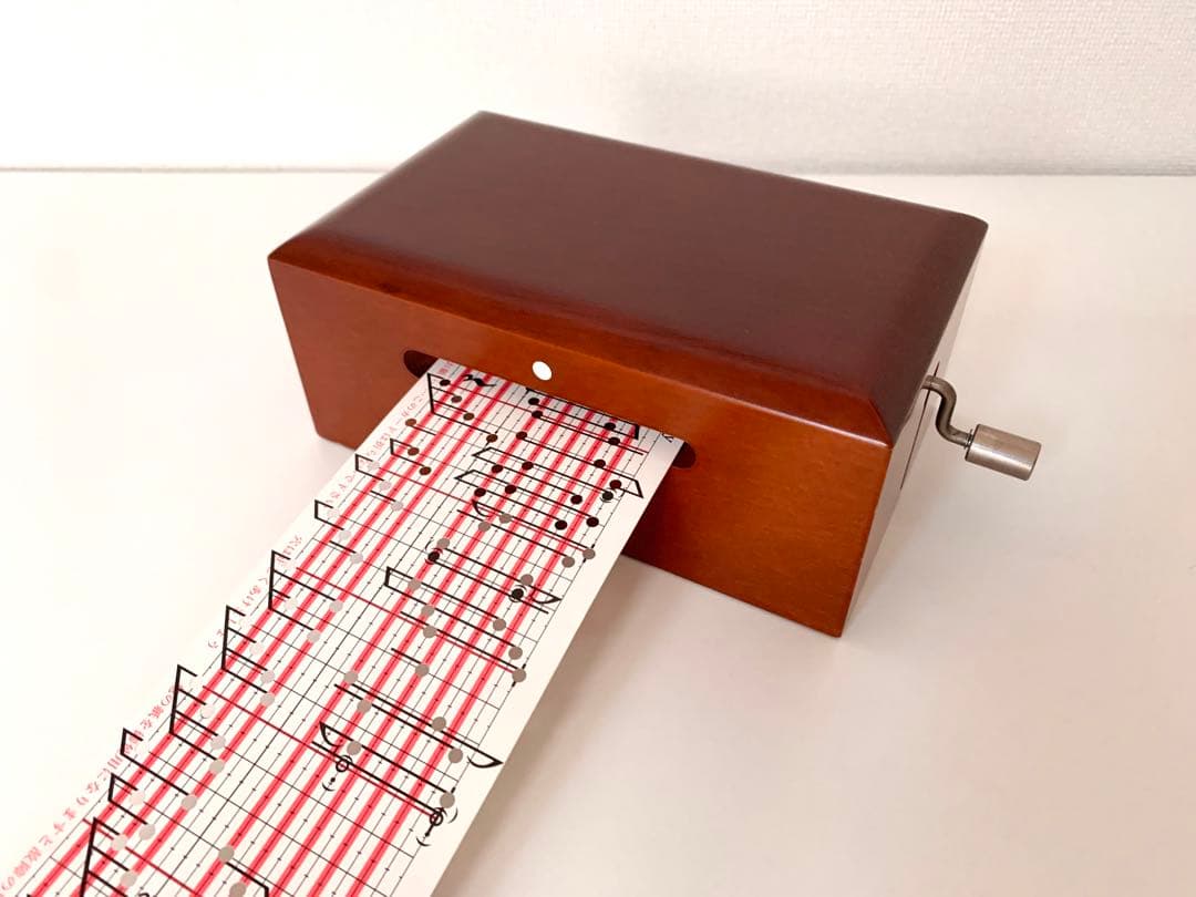 オルガニート20弁 手回しオルゴール カード5枚付き カード式 TDM-BOX