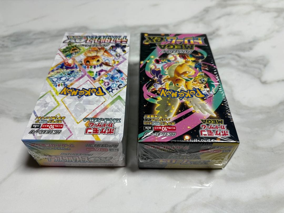 ポケモンMEGAドリームex & テラスタルフェスexシュリンク付き 各1BOX