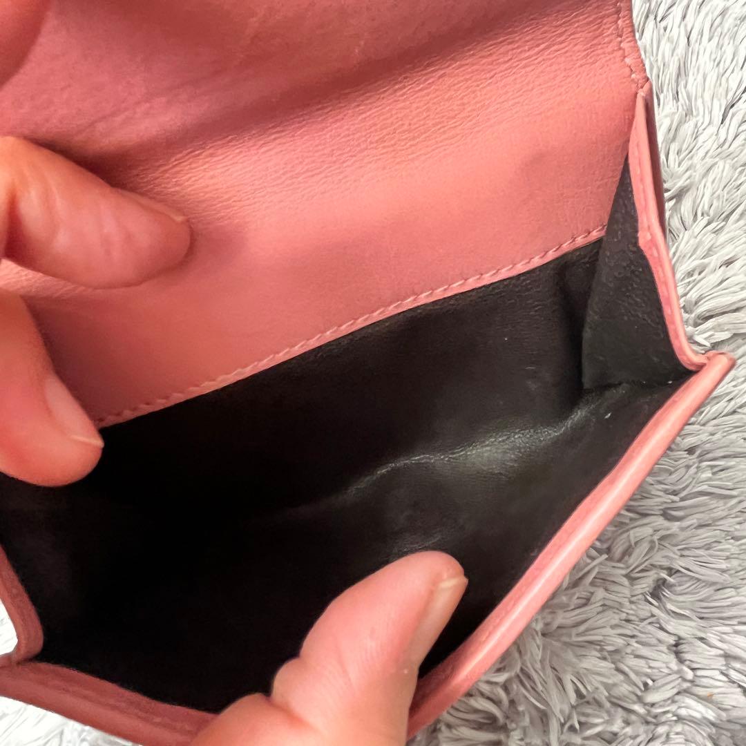 美品✨GUCCI 折り財布　GGキャンバス ラブリーハート　ピンクベージュ