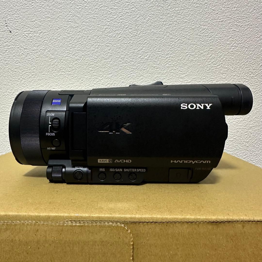【希少 海外モデル】Sony FDR-AX700 ビデオカメラ 本体 ブラック
